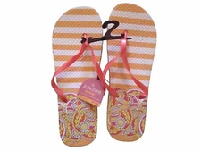 WOMENS JUNCTURE FLIP FLOP RUBBER BEACH SANDALS SIZE LARGE 9/10 NWT 