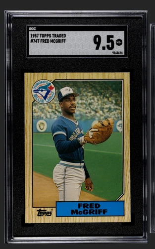 1987 Topps Traded - #74T Fred McGriff SGC 9.5
