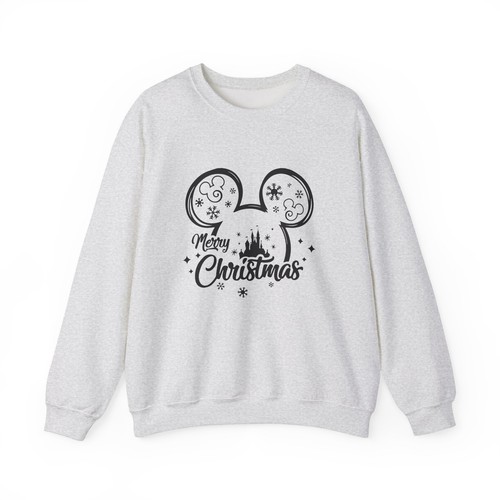 MICKEY DISNEY CASTLE Merry Christmas Family DisneyWorld Gift Crewneck Sweatshirt - Picture 5 of 46