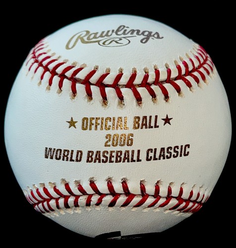 Mark Texeira Signed 2006 World Baseball Classic WBC Logo Baseball Team USA - Picture 2 of 6