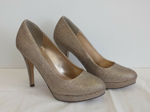 CALL IT SPRING Magnia-86 Gold Platform Stilleto Heels Women's US 9M UK 7 EU 40 - Picture 6 of 12