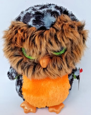 TY MIDNIGHT OWL 6" BEANIE Baby BOOS Halloween Decor