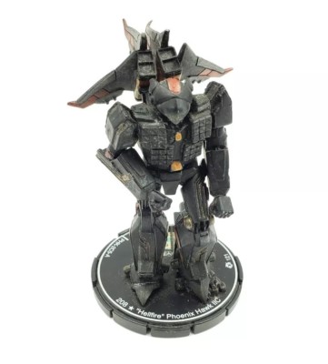 Rare MechWarrior Figure (WizKids, 2005) ''Hellfire'' Phoenix Hawk IIC - PHK-2C5-A