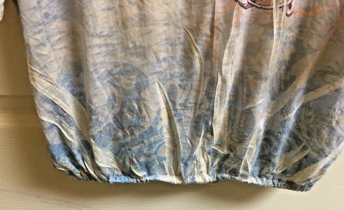 Romeo & Juliet Couture Sheer Dolman Embellished Sleeve Blouse Size XS  - Picture 5 of 6
