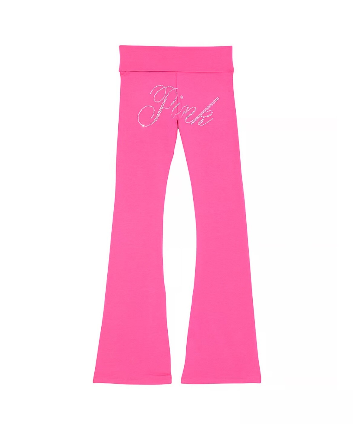 Victoria’s Secret, PINK, XL, LE, ALL DAY COTTON BLING FOLDOVER FLARE LEGGINGS