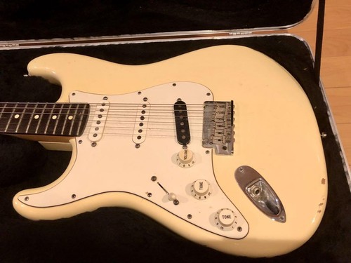 Fender USA American ST Type White LH Electric Guitar W/Hard Case Tremolo Arm - Picture 2 of 14