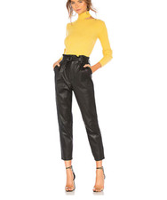 $498 LOVERS + FRIENDS ZEAL REAL LEATER PANTS SIZE XS XSMALL MISSING BELT