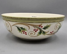 Lenox "Holiday Filigree" All Purpose Soup/Cerel Bowl #805754, Christmas 