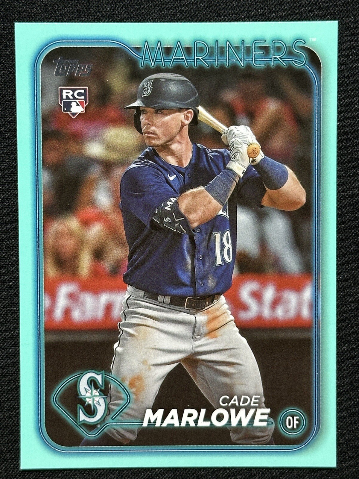 2024 Topps Cade Marlowe RC Aqua Parallel Fanatics Exclusive #286 Rookie Mariners
