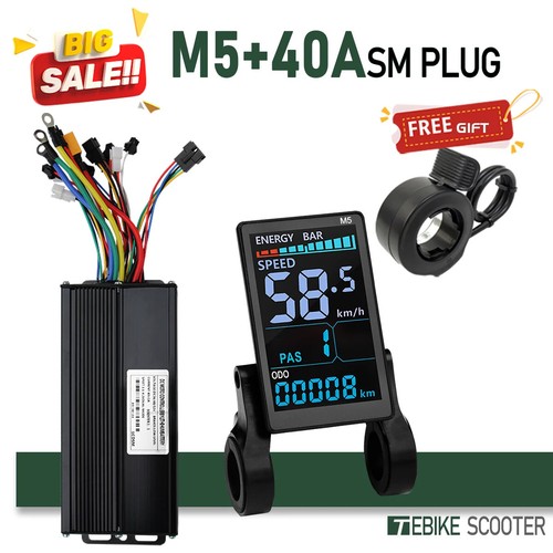 Ebike Sinewave 3 Mode 17A26A30A40A Controller +Color M5 Display 350W-2000W Motor - Picture 14 of 41