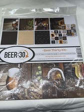Reminisce Beer 30 Kit 8 12x12 Papers 1 Sticker Sheet Scrapbooking Craft Beer