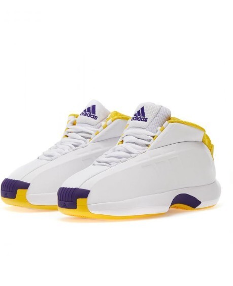 GENUINE adidas CRAZY 1 SIZE 7.5 TO 13 WHITE GOLD PURPLE KOBE