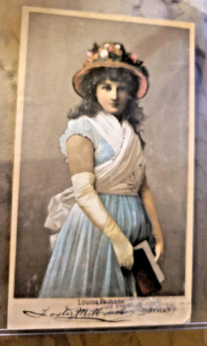 Rare 1890 BURDOCK BLOOD BITTERS featuring American Stage Actress LOUISE PAULLIN
