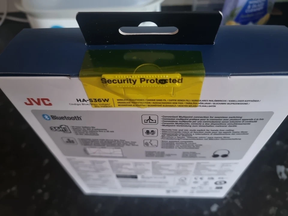 **NEW** JVC Deep Bass HA-S36W Wireless Bluetooth  On-Ear Headphones/blue Sealed - Image 3 of 3