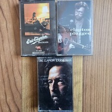 ERIC CLAPTON 3 CASSETTE TAPE Lot Unplugged Backless Journeyman