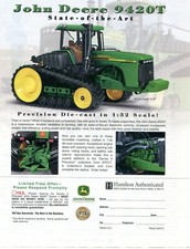 2003 Print Ad of Hamilton Ertl Die-Cast John Deere 9420T Farm Tractor Diecast