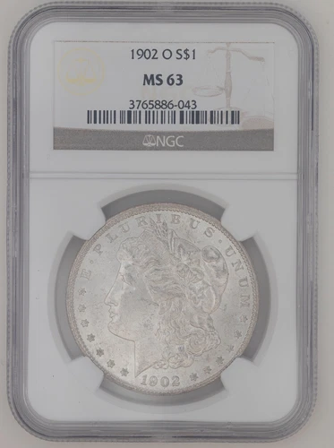 1902-O  Morgan Silver Dollar Us Coin NGC Certified MS63 US$1