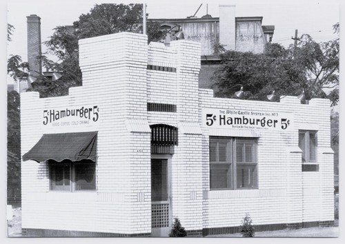 INDIANAPOLIS, Indiana IN ~ WEISSES SCHLOSSHAMBURGER #3 Übergröße Repro Postkarte