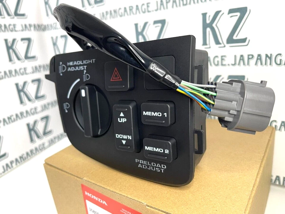 HONDA Genuine HEIGHT CONTROL SWITCH ASSY 2001-2005 GL1800 GOLD WING NEW Foto 2 de 4