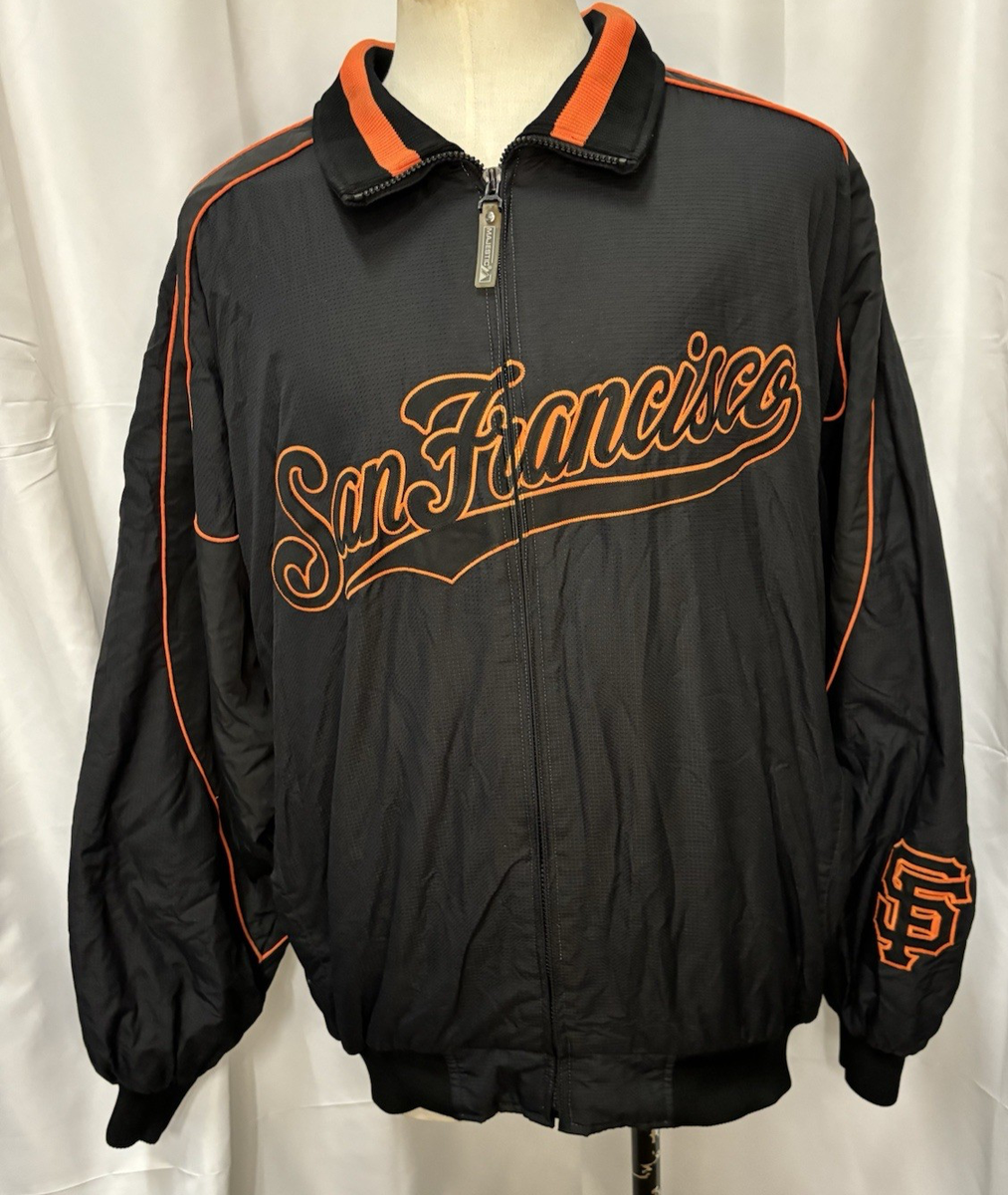 MLB San Francisco Giants MajesticジャケットS Vintage San Francisco Giants Satin Jacket by Starter Size M