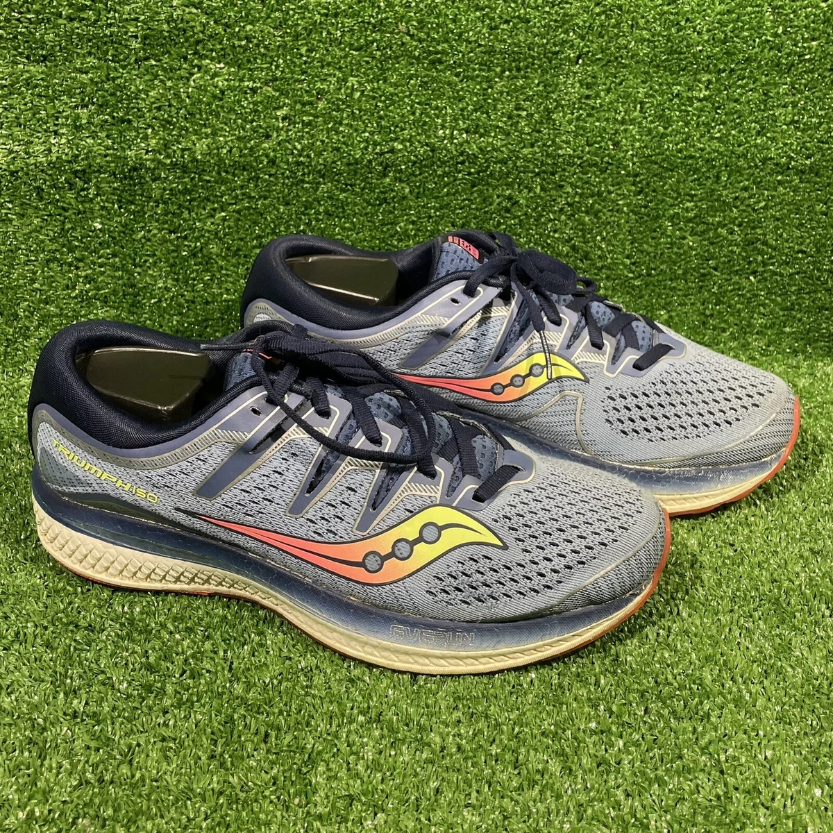 Saucony Triumph ISO 5 Womens Blue Navy Running Shoes Sneakers Lace Up Size 10.5