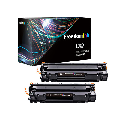 2x Toner Kompatibel für HP LaserJet P1005 P1006 P1505 P1100 P1102 CB436A 35A 36A