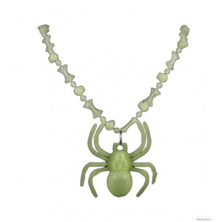 COLLANA FLUORESCENTE RAGNO HALLOWEEN - Foto 1 di 1