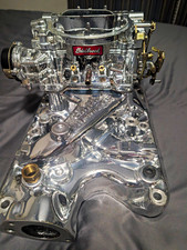 Edelbrock Performer 289 Intake Manifold With Edelbrock 4 Barrel Carburetor Edelbrock Performer 289 Intake Manifold With Edelbrock 4 Barrel Carburetor