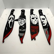 4pc Horror Movie Theme 3D printed Knife set