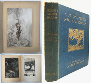 1917 Shakespeare A MIDSUMMER NIGHT'S DREAM Illustrated Arthur Rackham 39 PLATES
