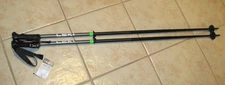 NEW LEKI ALPINE QNTM QUANTUM LIGHTWEIGHT ALUMINUM ANTHRACITE NEON GREEN  120CM 4