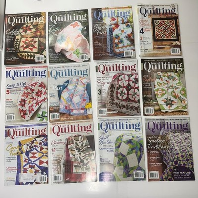 Lot of 12 Love of Quilting Magazine Various Issues Years 2019 2020 2021 etc