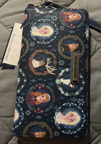 NWT Disney Dooney & and Bourke Frozen 10th Anniversary Wrislet/Wallet PERFECT