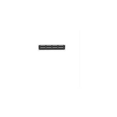 Black Box Cat5e Value Line Patch Panel, 48-port, 2u - 48 X Rj-45 (jpm5e48a)