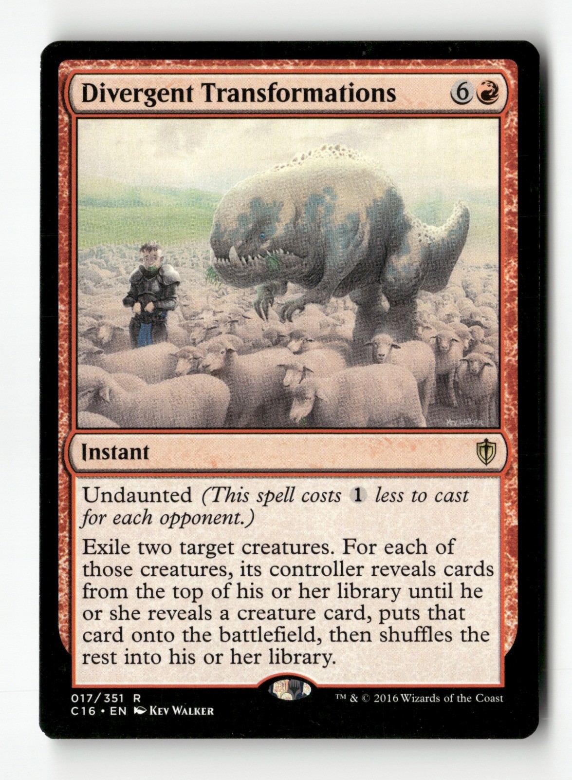 Divergent Transformations R - Commander 2016 17 HP MTG
