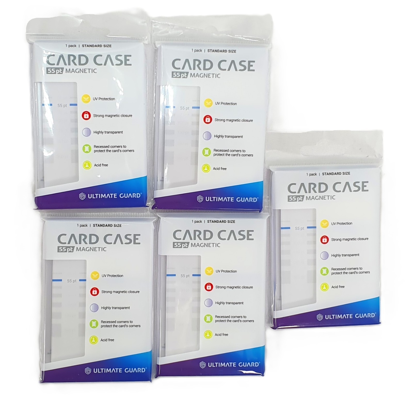 Ultimate Guard Magnetic Card Case Holder 55 Point NEU 5 Stück