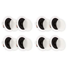 Theater Solutions TS50C Flush Mount In Ceiling Speakers 2-Way Home 4 Pair Pack