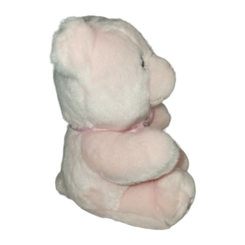 Aurora Baby Girl Teddy Bear Pink Plush Stuffed Animal Bow Lovey 10" - Picture 6 of 11