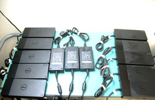 LOT OF 10 - DELL WD19TB Dock Stations K20A w/ 3 - 180W PWR Supply Adapters Cord
