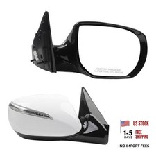 Passenger Side Mirror Compatible with 13-18 Hyundai Santa Fe Sport Right White