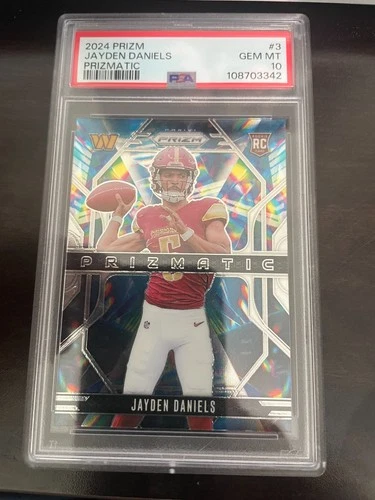 2024 prizm jayden daniels psa 10