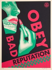 Shepard FAIREY (OBEY) Bad Reputation Black Edition Signed Lithograph