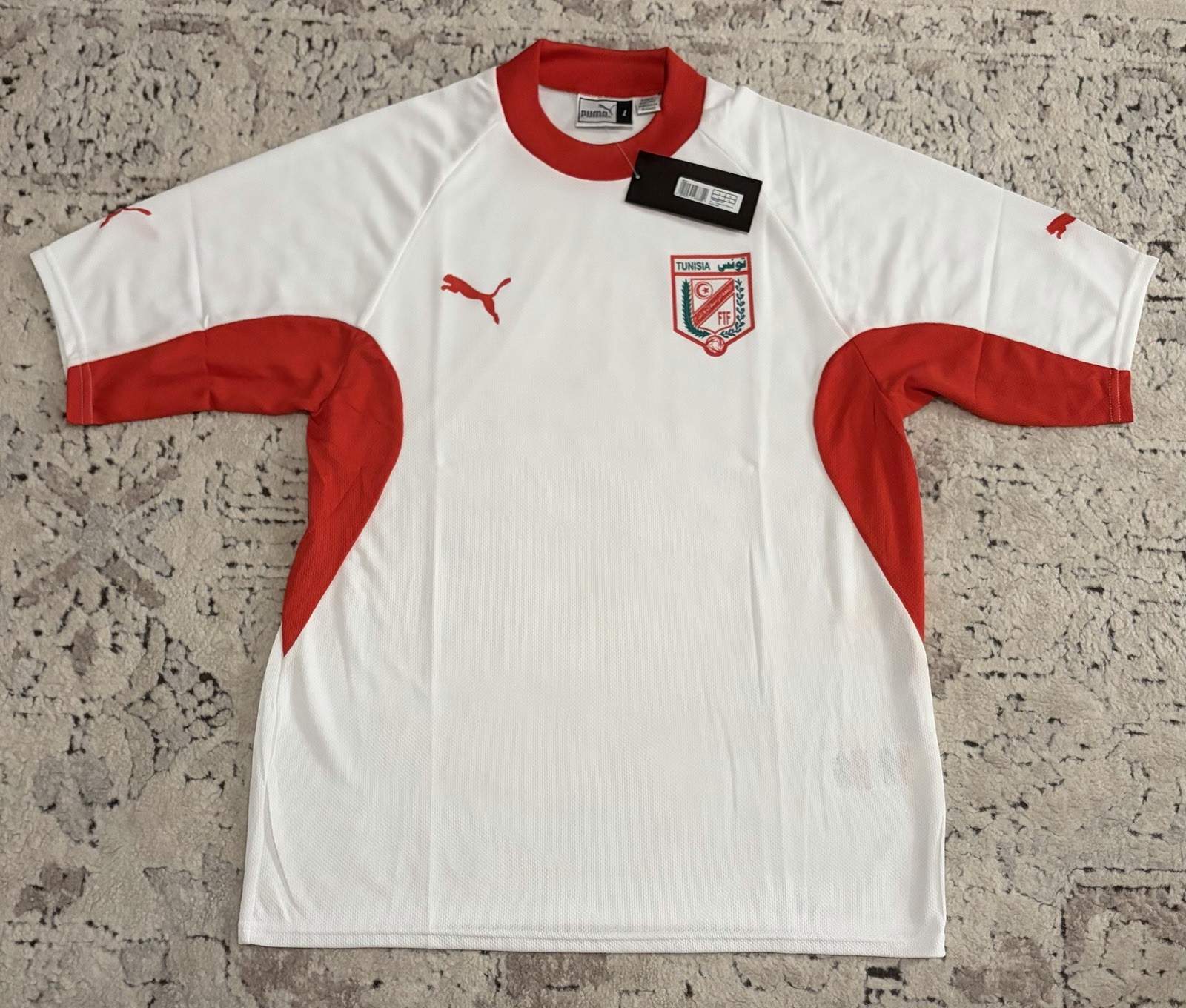 Puma Vintage 2002 Tunisia National Team Soccer 760080 Jersey Men’s Sz: Large