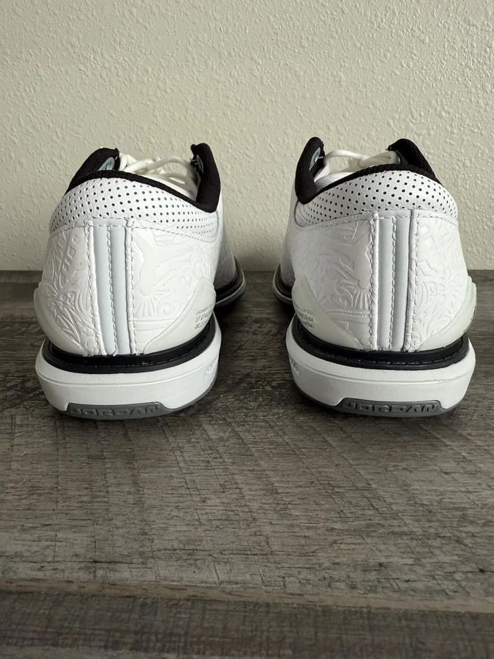 Nuevos zapatos de golf Nike Jordan ADG 5 RAROS - platino puro (FQ7874-102) talla 7,5 Foto 4 de 4