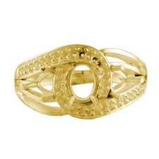 925 Sterling Silver 5x7mm Oval Semi Mount Three-Stone Ring For Engagement Ring