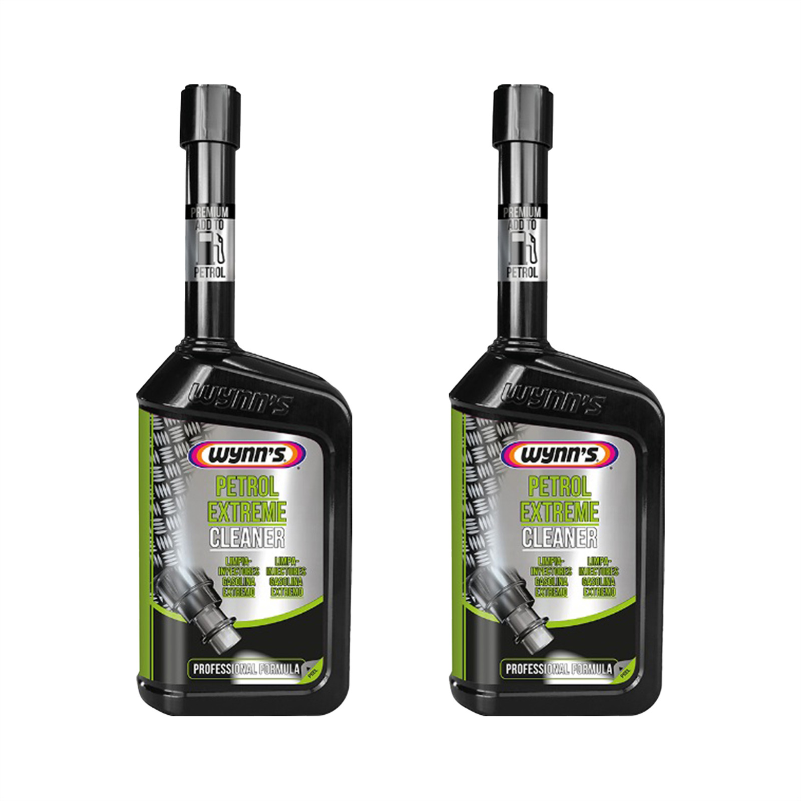 2x WYNNS Petrol Extreme Injector Cleaner Fuel System Cleaner Additive 500ml