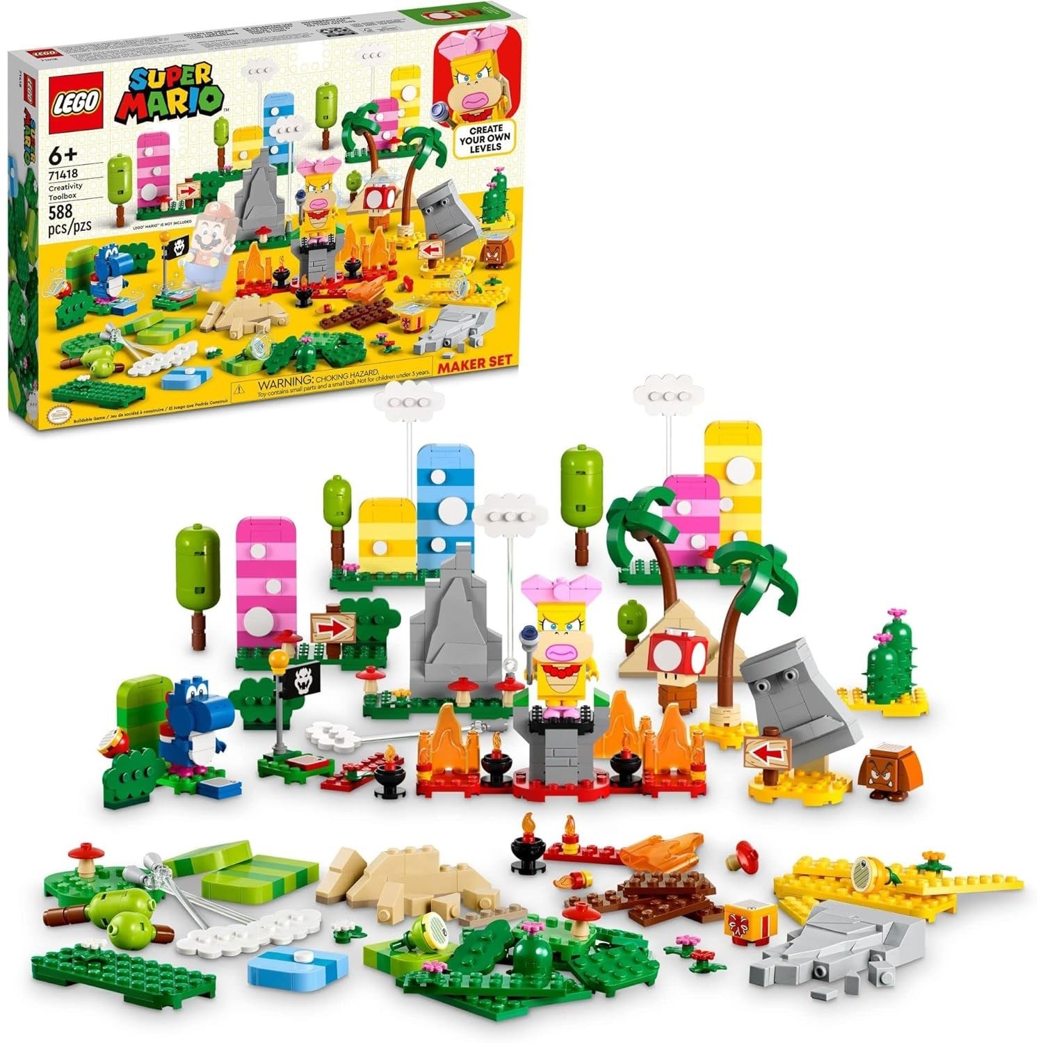 LEGO Super Mario Creativity Toolbox Maker Set 588-Piece Building Kit LEGO #71426