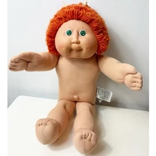 Cabbage Patch Kids Doll 1982 Orange Ponytail Green Eyes Headmold 12