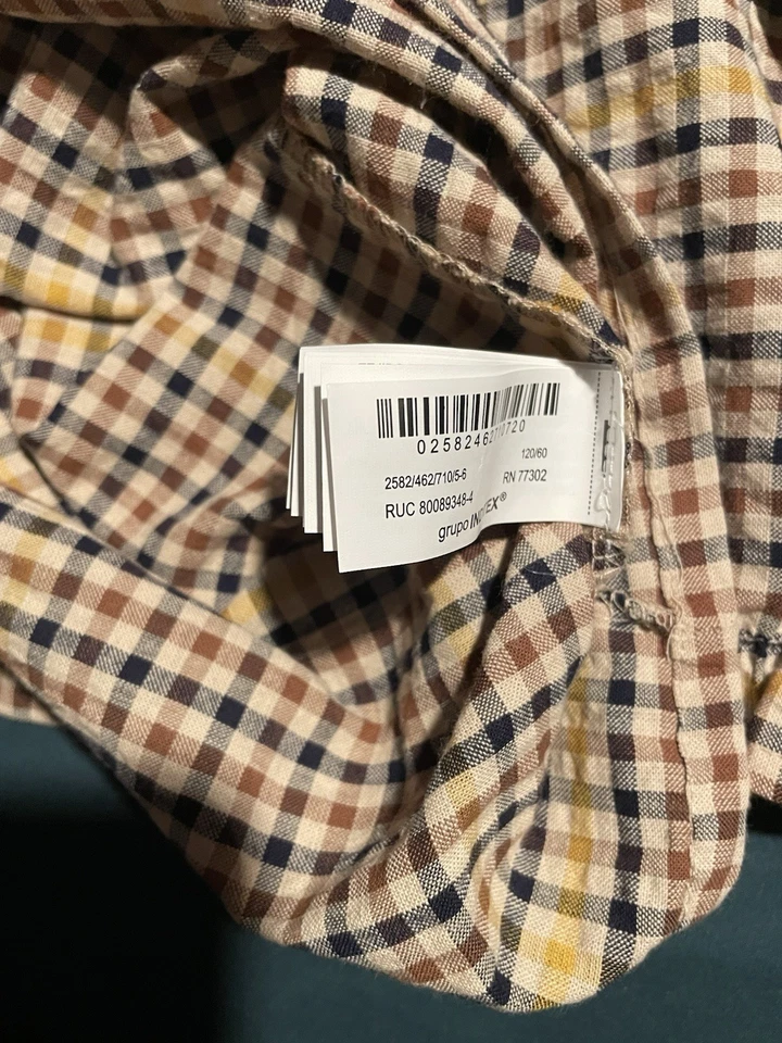 Zara девочек ясельного возраста платье, клетку платье, с вязаный жилет, 5-6y девочек - Изображение 4 из 4