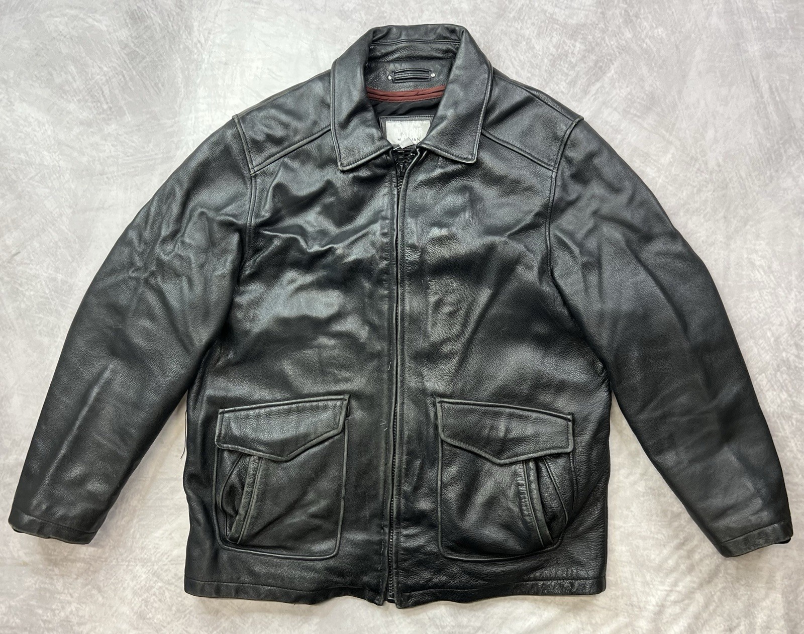 Vintage M. Julian Wilsons Leather Jacket Men's Size L Black